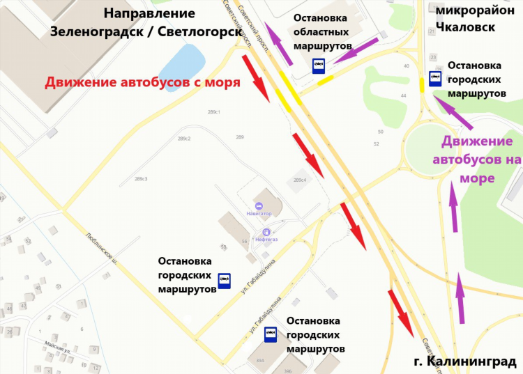 Чкаловск калининград на карте