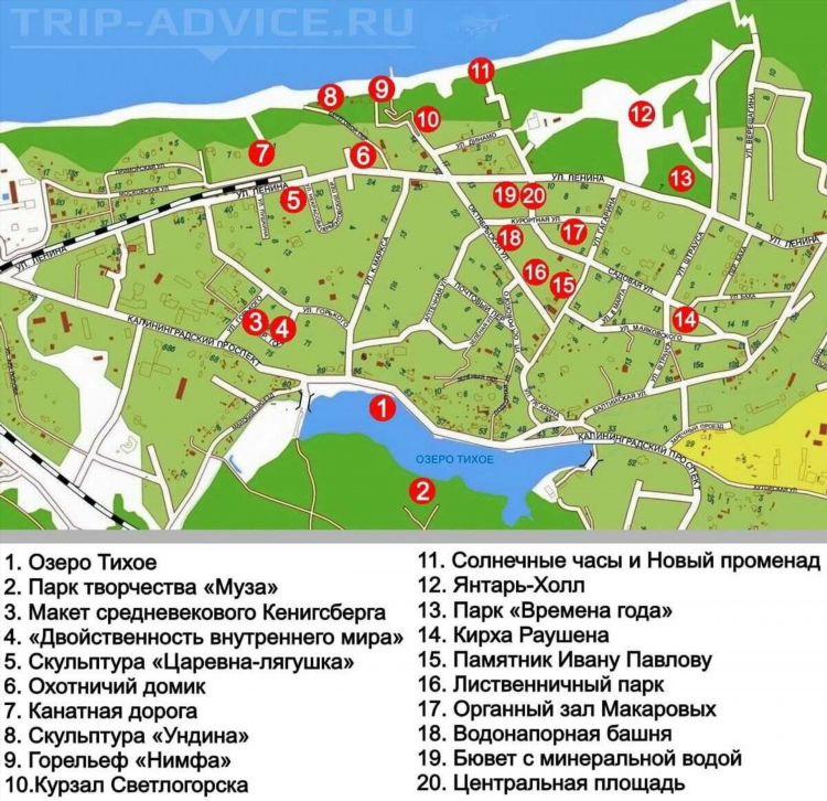 Карта г калининграда с улицами