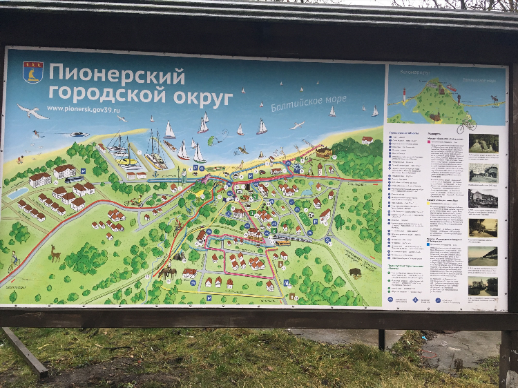 Пионерский калининград расстояние