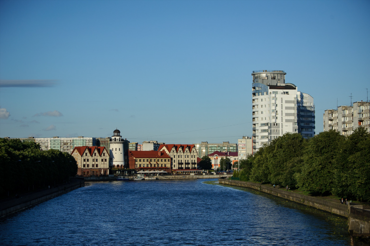Река в калининграде в центре города