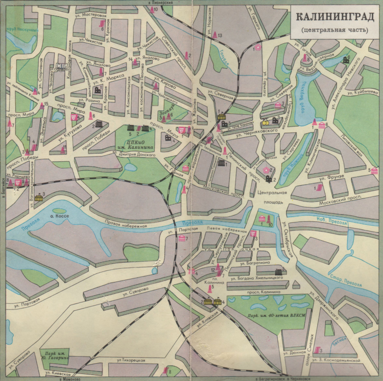 Транспорт калининграда на карте